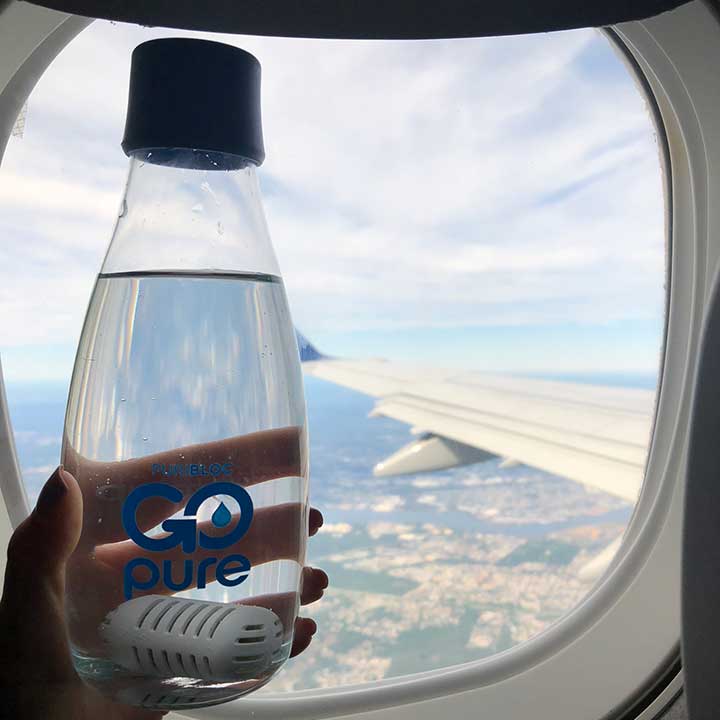 Water Bottle on a Plane