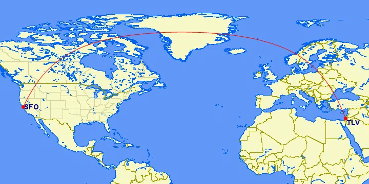 Distance San Francisco To Tel Aviv How Far