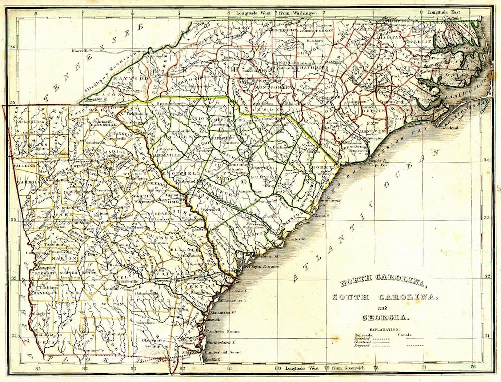 How Far Is North Carolina From Georgia See Answer